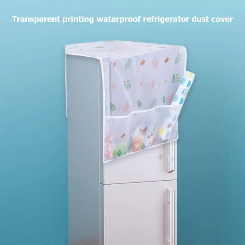 Практичный Водонепроницаемый Прозрачный Печатный плавный вентиляционный пылезащитный чехол для холодильника домашние чистые принадлежности украшения