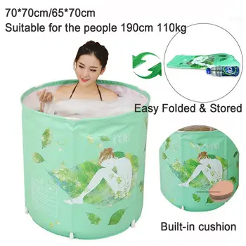 

70*70cm inflatable bathtub Bath barrels for Adult bath barrel home folding bath barrel children plastic tub