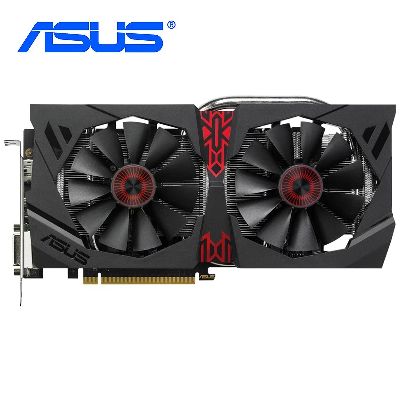 ASUS Graphics Cards R9 380 2G 256Bit GDDR5 Video Card for AMD R9 300 Cards 2GB R9 380 2G 5500MHz DisplayPort HDMI DVI 8pinUsed graphics card for pc