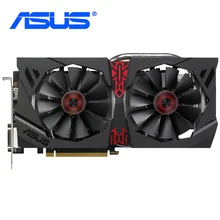 Asus placas gráficas r9 380 4g 256bit gddr5 placa de vídeo para amd r9 300 cartões 4gb r9 380 4g 5500mhz displayport hdmi dvi 8pinused