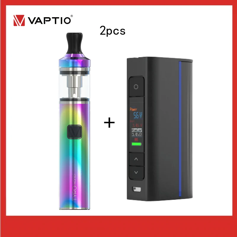 

Vaptio TYRO NANO Electronic Cigarette Kit Vape With 900mAh Buit-in Battery Top Filling 2.0ml Tank Vaporizer