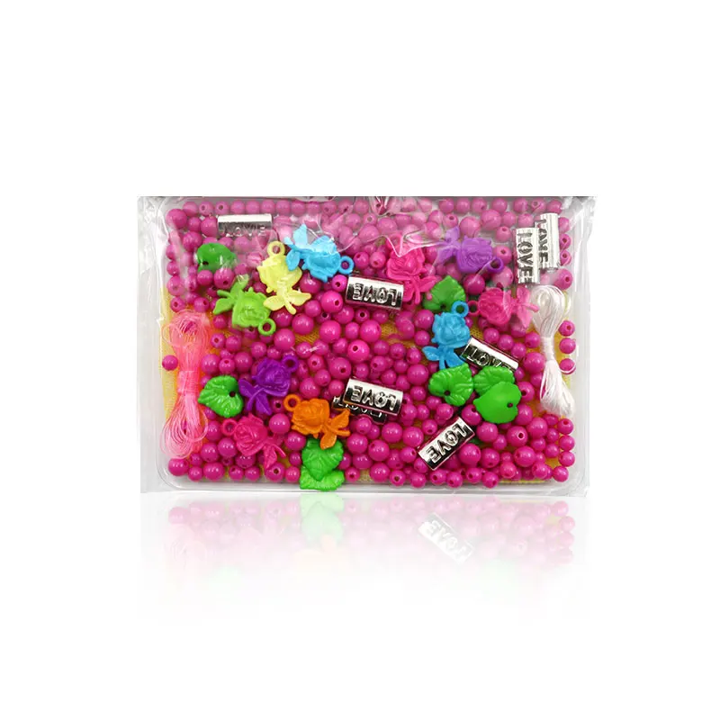 Для девочек, DIY, ткацкий станок, бусины для детей, игрушки для рукоделия, акриловые, искусство, головоломка, волшебные бусины, ювелирные изделия, браслет, аксессуар, подарок, игрушки для детей