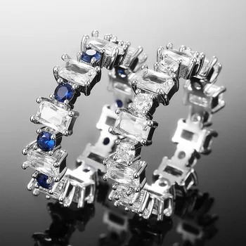 

Huitan Small Fresh Women Rings Shiny CZ for Party Stylish Daily Wearable High Quality 2 Colors Available Female Fashion Jewelry