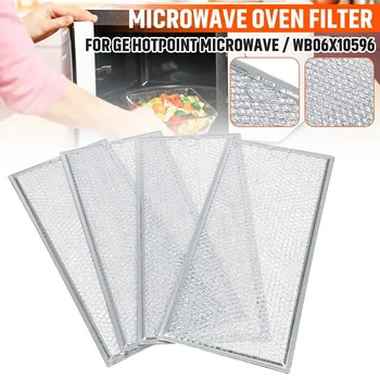 

4X Aluminum Microwave Filter Mesh Net Grease Filters Replacement WB06X10596