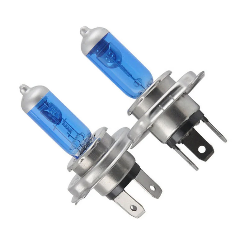 

2pcs H4 HB2 9003 Xenon White 12V 55W 6000K Super Bright Light Halogen Headlights Bulb Car Headlight Bulbs LED