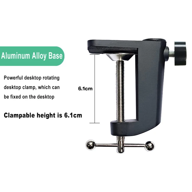 Universal Bracket Clamp Accessorie DIY Fixed Clip Fittings Screw Light Mounting Camera Holder for Microphone Desk Lamp Broadcast Bracket Clamp I