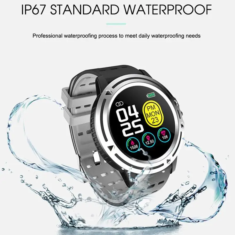 V5 Smart Bracelet 1.3 Inch Color Screen Heart Rate Health Monitor Waterproof Watch Pedometer Sleep Bracelet Pressure Blood D8N5