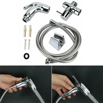 

Bidet Sprayer Toilet Bathroom Flush Handheld Shower Head Nozzle Hose Water Trap Set High Quality Bathroom Accessories