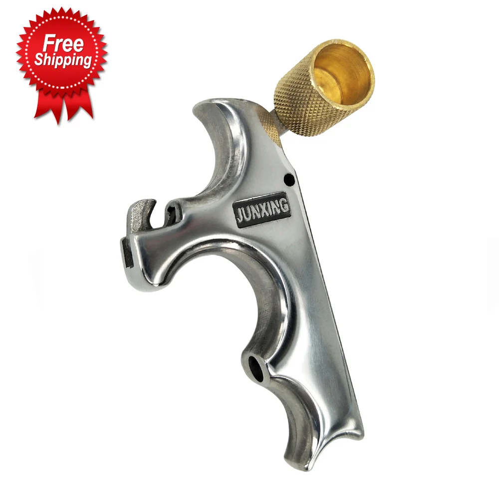 3 Fingers Stainless Steel Bow Release Aid for Compound Bow Archery Accessories Wrist Clamp Type