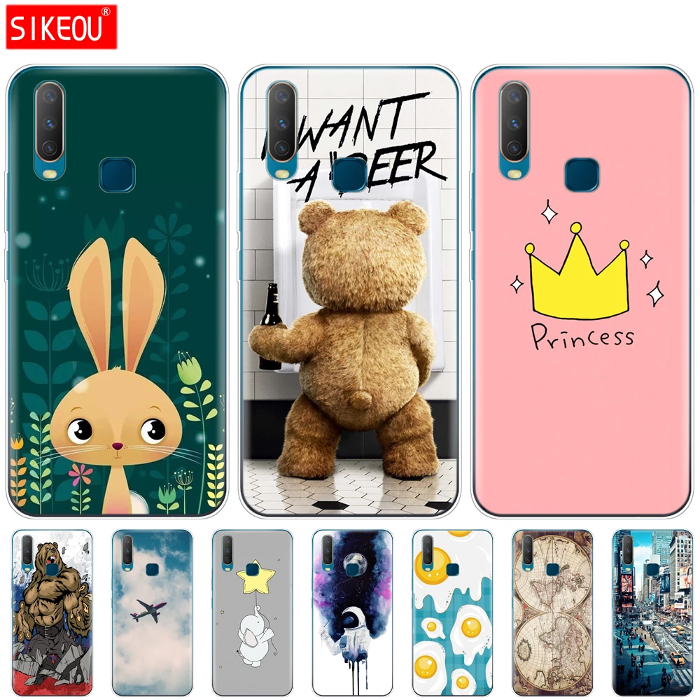 Силиконовый чехол 6 35 дюйма для Vivo Y11 2019 мягкий из ТПУ телефона Y17 Y15 Y12 Y3 VivoY17 Y 17 15 12 3
