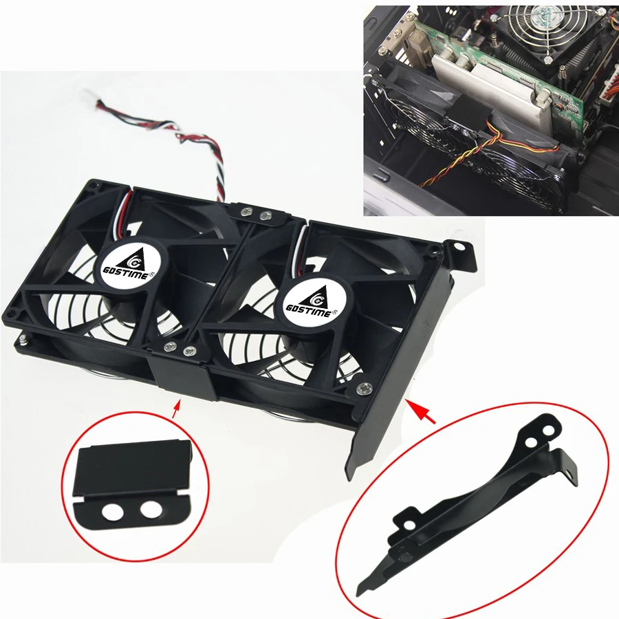 silencioso desktop computador chassis pci placa gráfica