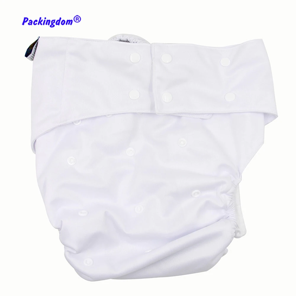 Abdl Diaper Reusable PUL Incontinent Diapers Adult Cloth Nappy Waterproof with 4 Layers Insert Washable Snap Panty Nappies