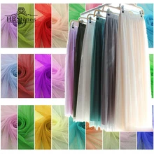 Супер мягкая сетка зашифрованная американская сетка ткань супер прозрачное свадебное платье юбка свадебная одежда москитная сетка ткань