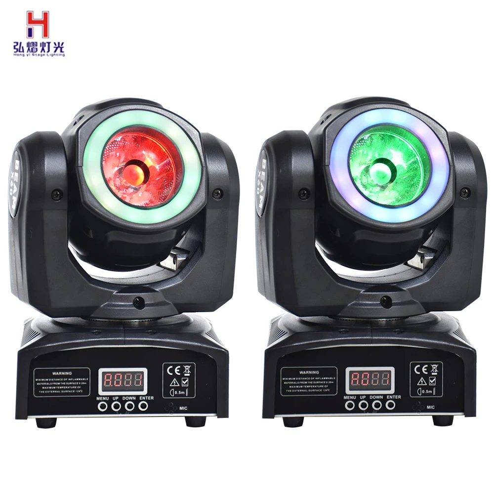 

Moving Head Beam 60W RGBW 4IN1 Color Mixing Beam Light With LED Pixel Ring Stage Lighting Effect (2pcs/lot)