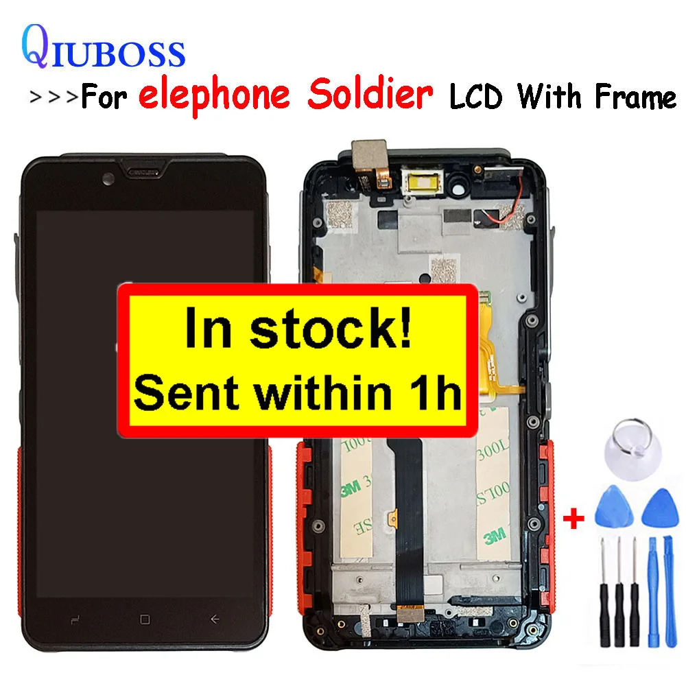 ЖК дисплей 5 ''для Elephone Soldier с рамкой и инструментами|Экраны для мобильных