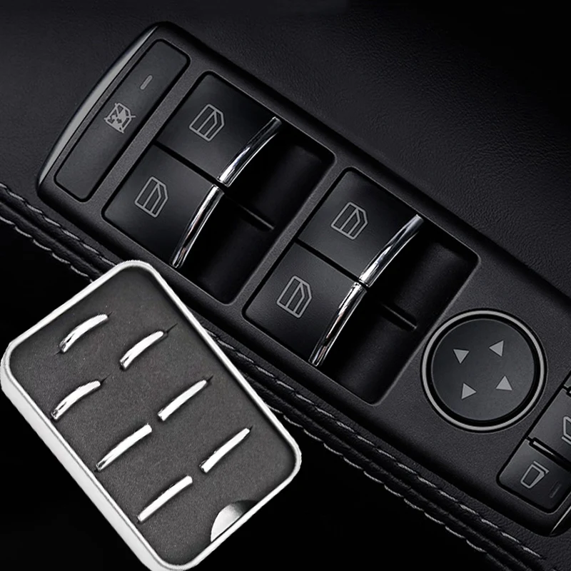 7PCS Car Chrome Interior Door Switch Styling Trims for Tesla Model S / x Accessories | Автомобили и мотоциклы