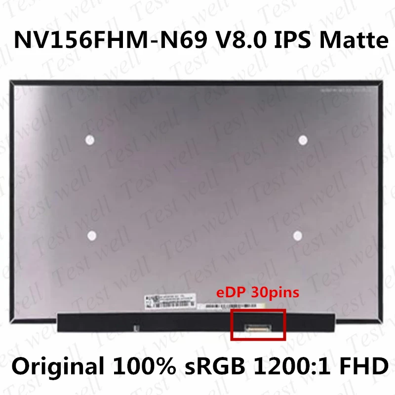 

Оригинальная Диагональ 15,6 дюйма, планшетофон FHD IPS LCD matrix для ноутбука Lenovo ideapad 5-15IIL05, ультрабук для ноутбука 5D10W69936 eDP, 30 контактов