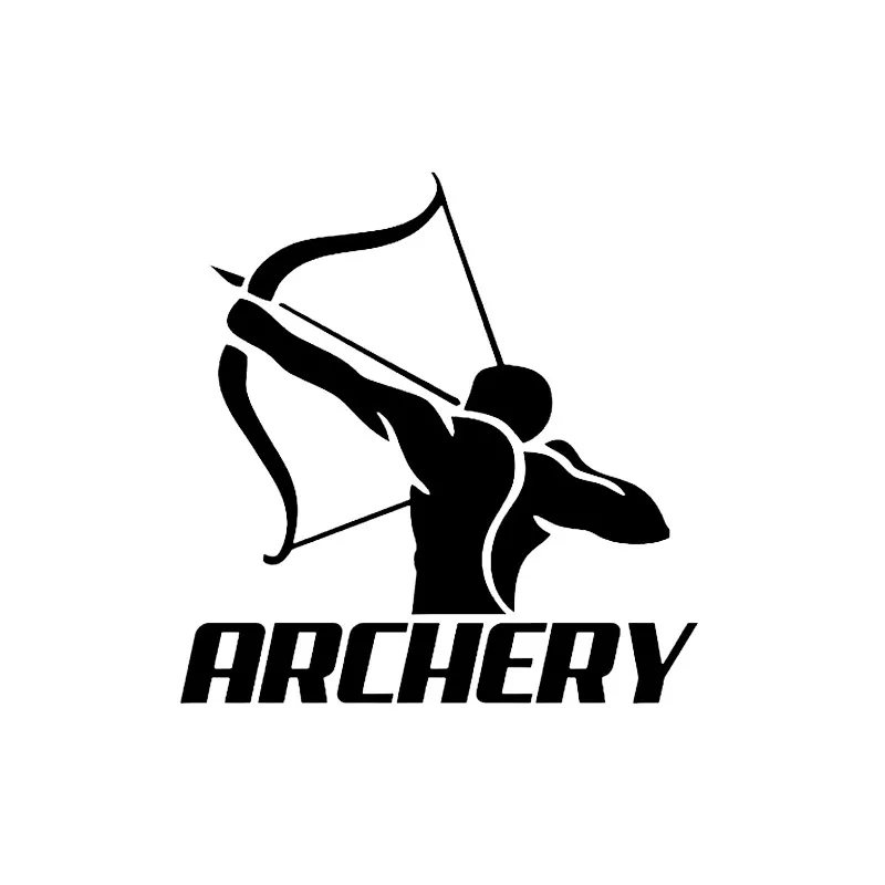 

12*12CM Fashion Archer Bow Hunting Decor Car Modelling Sticker KK Vinyl Bumper Window Decals
