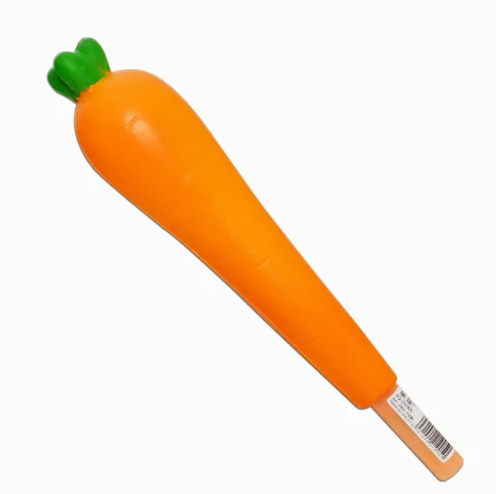 Гелевая ручка, мягкая нейтральная ручка для разжима моркови, 20 шт./лот, 0,5 мм, канцелярские принадлежности, полиуретановая пена, мягкая игрушка, ручка для рукоделия, GP613