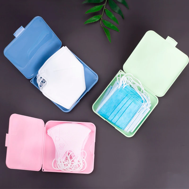 

Mask Case Storage Box Portable Disposable Face Masks Container Safe Disposable Mask Storage Box Organizer