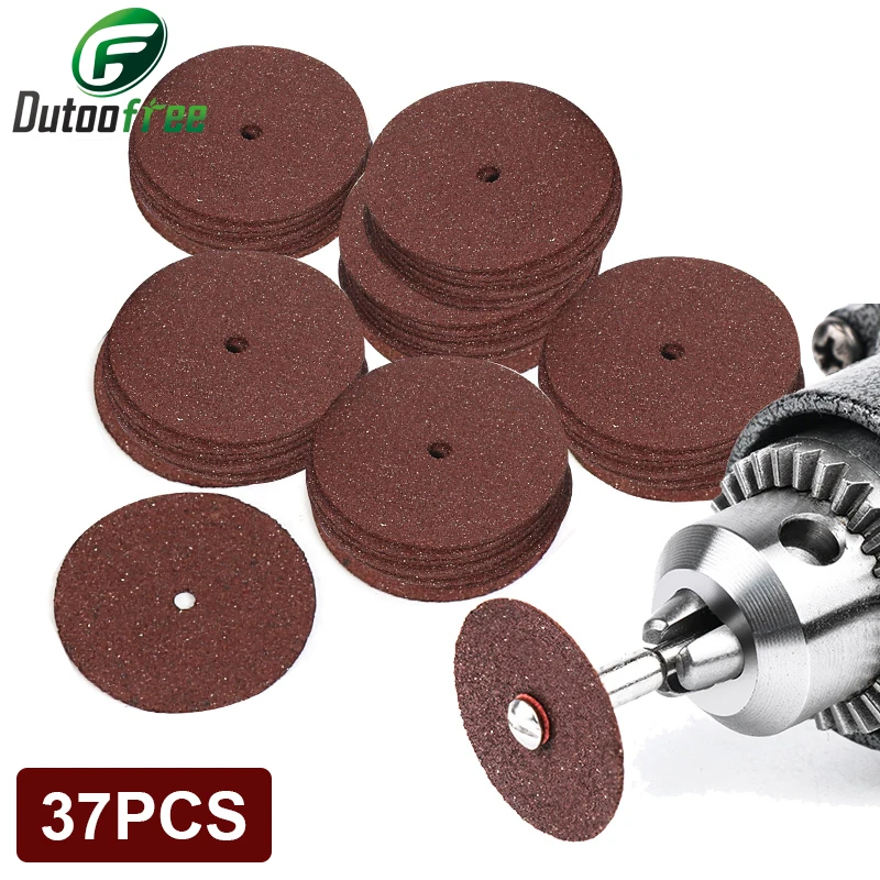 37PCS Power Tool Dremel Accesories Abrasive Cutting Discs Cut Off Wheels Disc for Dremel Rotary