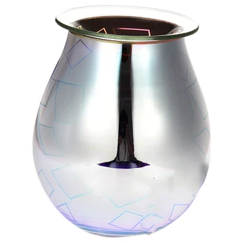 

Electronic Glass Aroma Sleep Yoga Aroma Oil Burner Warmer Scented Candle Burner Wax Melt Warmer Night Lamp EU Plug