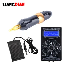 Rocket Motor роторная Татуировка ручка пистолет машинное оборудование с питанием ножной переключатель татуировки Искусство полный набор аксессуаров