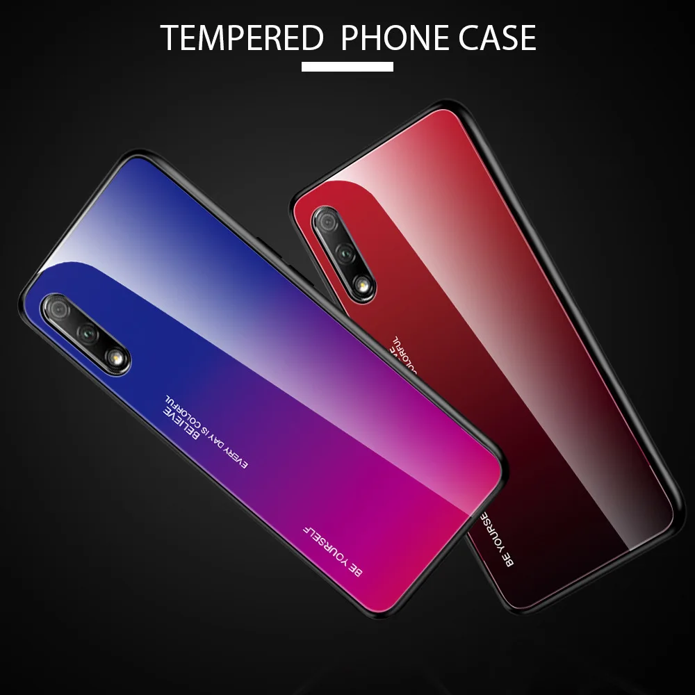 Для huawei Honor 9X 9X PRO Honor 20 Honor 20 Pro Ins модный защитный чехол из закаленного стекла для huawei Honor 20