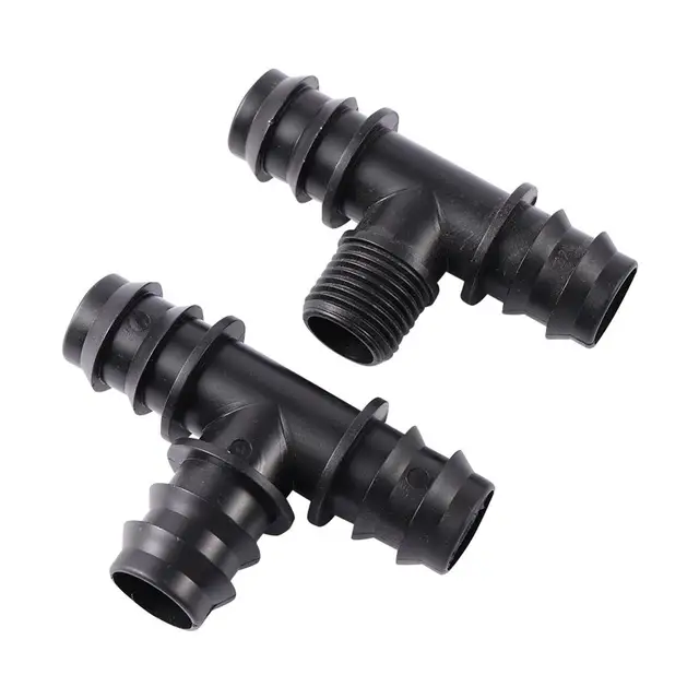 Szögesdrót Dn25 Csőcsatlakozó 1/2 "3/4" Hímszálú Kikötő Póló Könyök Egyenes Opcionális Kerti Mezőgazdasági Öntözési Vízcsatlakozó - Image 3