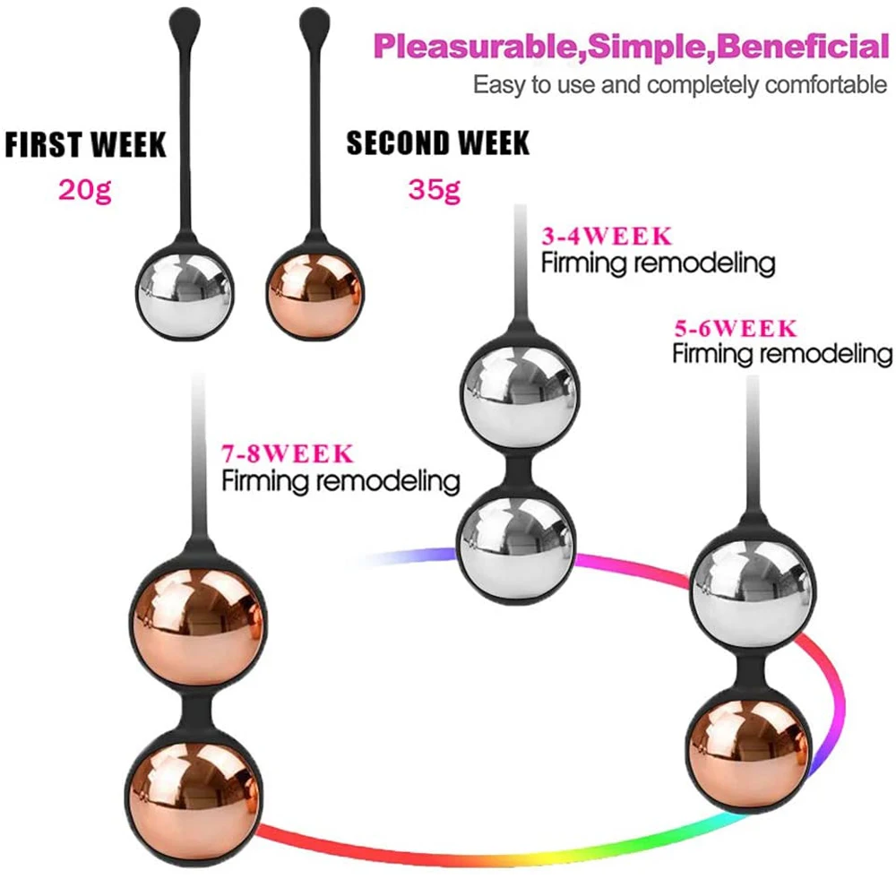 Great Kegel Ball set For Beginners advanced vaginal tightening exerciser Prevent Prolapse Bladder Control geisha ben wa balls