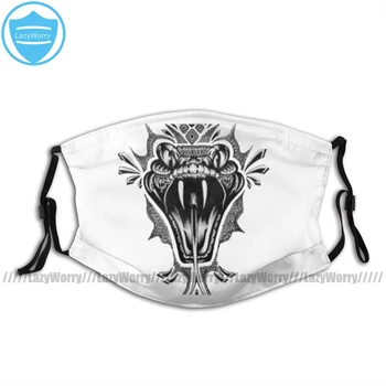 

Snake Mouth Face Mask Snake Head Facial Mask Kawai Funny with 2 Filters for Adult
