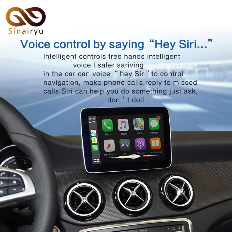 2021 Wireless Apple Carplay For Mercedes NTG5.0/4.5/4.7/4.0 A/B/C/E/S/GLK/GLA/GLC/SLK/ML Class Android Auto iOS Mirror Car play