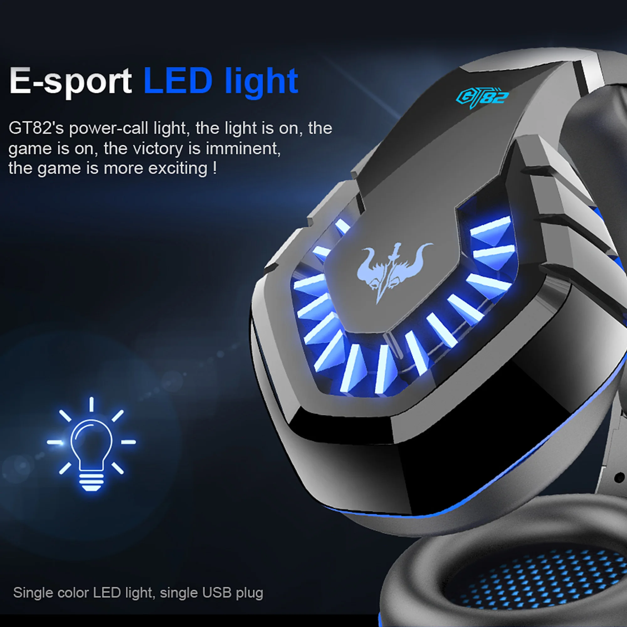GT82 Headphones Stereo Gaming Headset With Microphone Suitable Computer PS4 Mobile OVLENG Usb 3 5mm Noise Reduction Low Accent