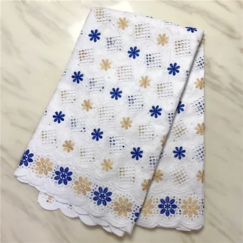 

bazin riche getzner lace fabric 2020 latest punch embroidery lace African french Swiss voile net lace fabrics 5yards/lot