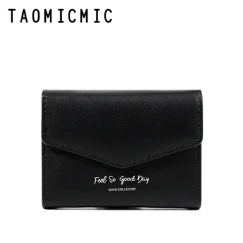 

Fashion Mini Women Wallets PU Leather Lady Simple Coin Purse Cards ID Holder Clutch Multi-card Buckle High Quality Ladies Wallet