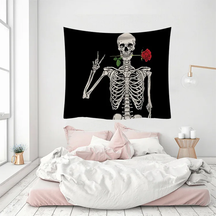 Чехол для подушки серии Lychee Skull 45x45 см, полиэстеровый чехол для подушки из персиковой кожи для спальни, дома, офиса - Цвет: 3