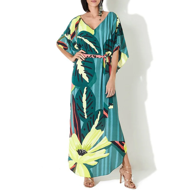 2021 Chiffon Beach Cover up Dress Robe de Plage Bathing suit cover ups Pareos de Playa Mujer Bikini Cover up Beachwear Tunic bikini cover up set