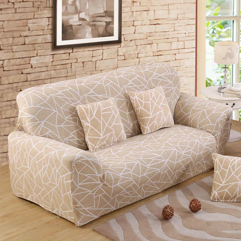 Цветочный принт эластичный чехол на диван Хлопковое полотенце на диван Нескользящие чехлы для диванов для гостиной - Цвет: colour23