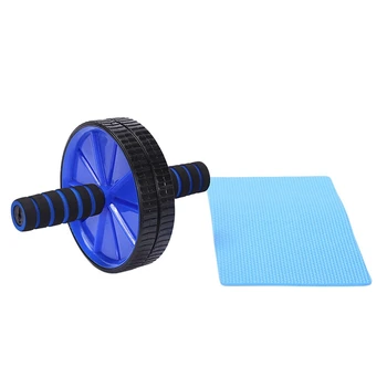 

Double-wheeled Rollers With Mats Abdominal Wheel Ab Rollers Muscle Exercise Gym Rollers For Exercise Fitness Equipment Body Bu