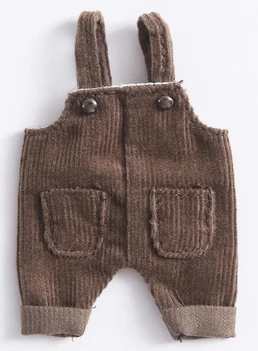 brown Ручной работы 1 шт. Симпатичные OB11 куклы подтяжки брюки для ob11 1/12 bjd куклы комбинезоны одежда аксессуары - Цвет: brown