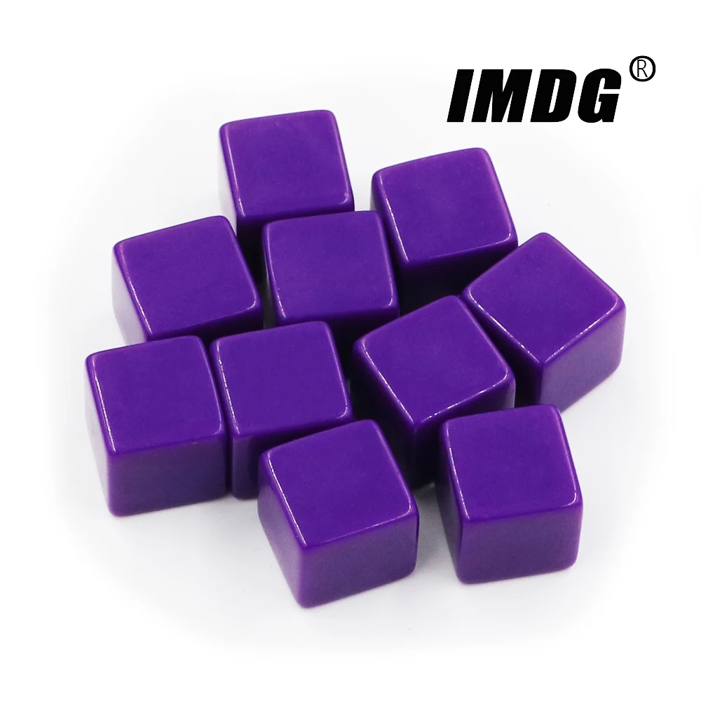 Acrylic Dice Blank Cubes Square Corner Teaching Props Game Accessories Mathematical Tools 10pcs/pack 16mm acrylic dice,game dice,dice set