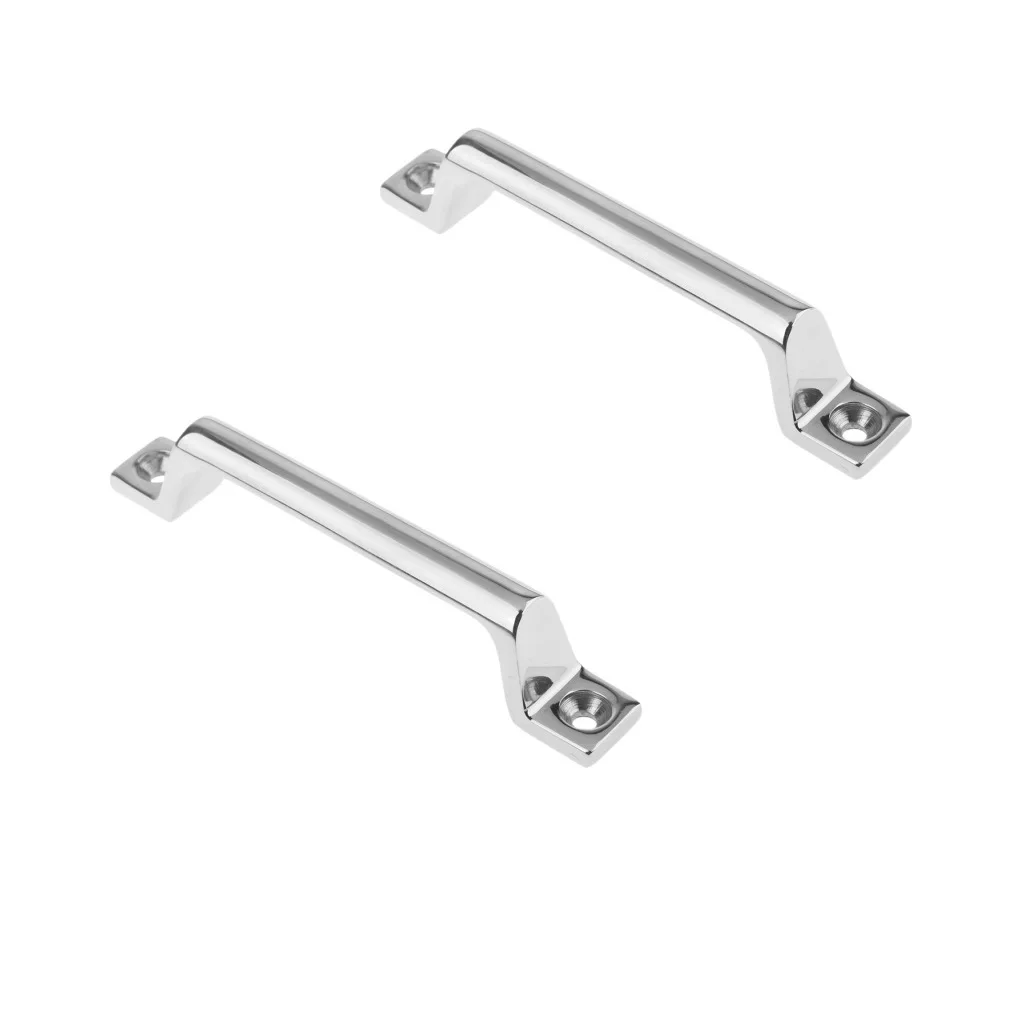 2pcs Polished Stainless Steel Boat Door Handle Rail For Marine Boats 160mm