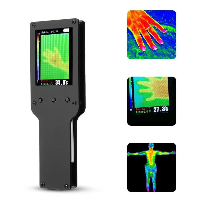 

Infrared Thermal Thermometer Imager Handheld Non-contact LCD Backlight Display High Pixel Pyrometer Temperature Meter