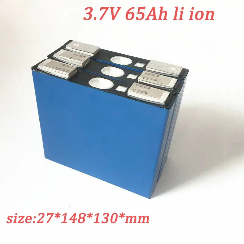 3.7V 65Ah Lithium ion battery 3.7V li ion battery for DIY 12V24V 36V 48V 60V battery pack scooter solar energy storage golf cart