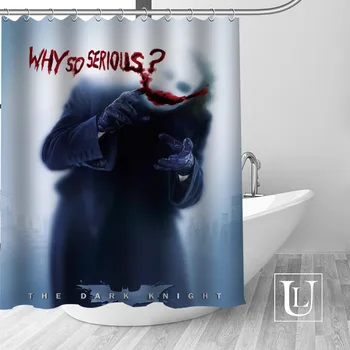 

Joker Shower Curtains Custom Bathroom Curtain Waterproof Bathroom Fabric Polyester Shower Curtain 1pcs custom