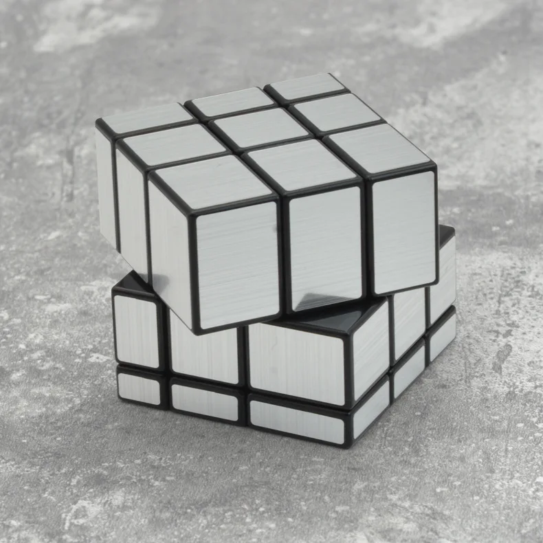 Shengshou 3x3x3 зеркальные Волшебные кубики Серебристая головоломка профессиональная скорость Cubo Magico литая головоломка с покрытием скоростной поворот обучающая детская игрушка
