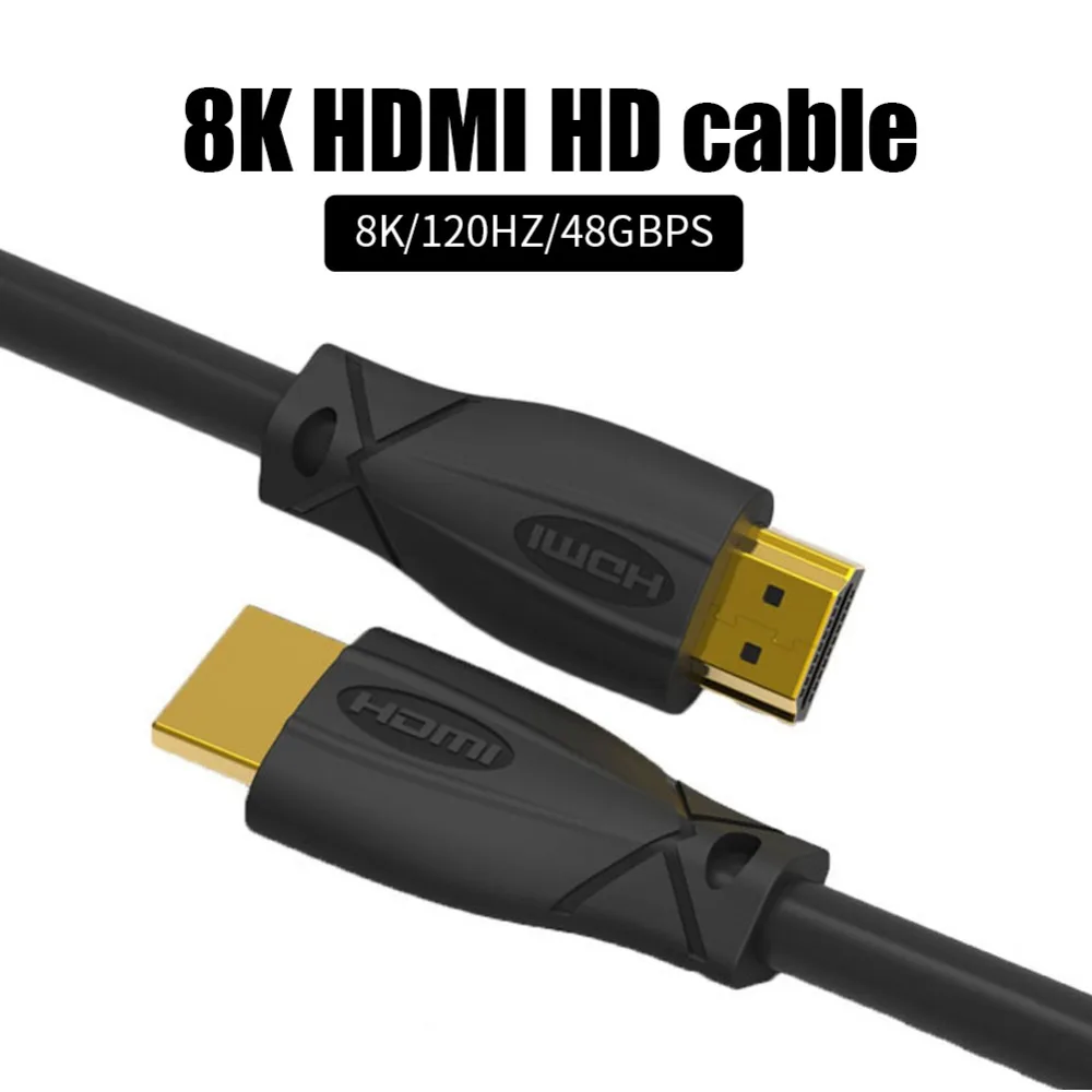 Кабель HDMI 2,1 8K 60HZ 1080P Высокоскоростной UHD 48 Гбит/с кабель HDMI 8K папа-папа 8k конвертер для PS4 HDTVs проекторы