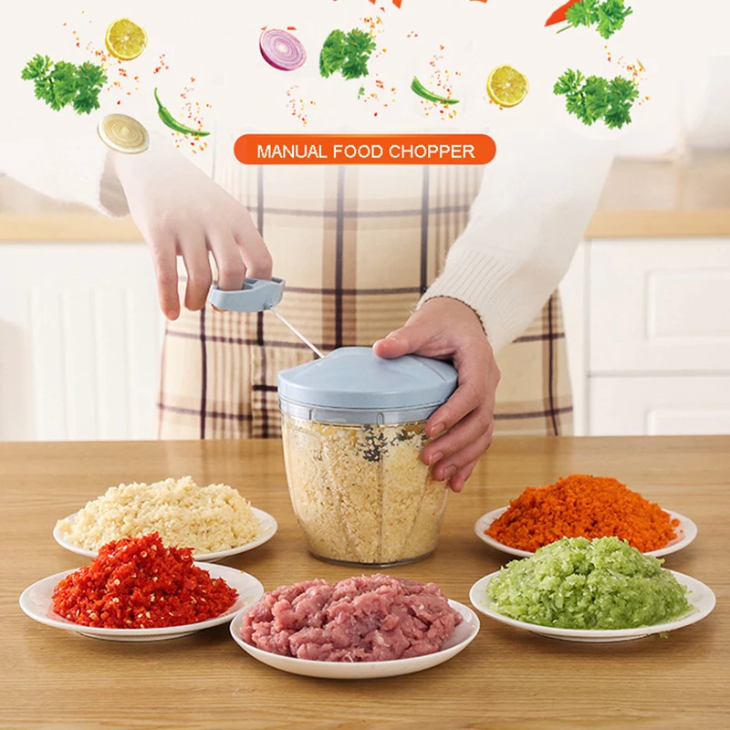 Manual Food Chopper For Vegetable Fruits Nuts Onions Chopper