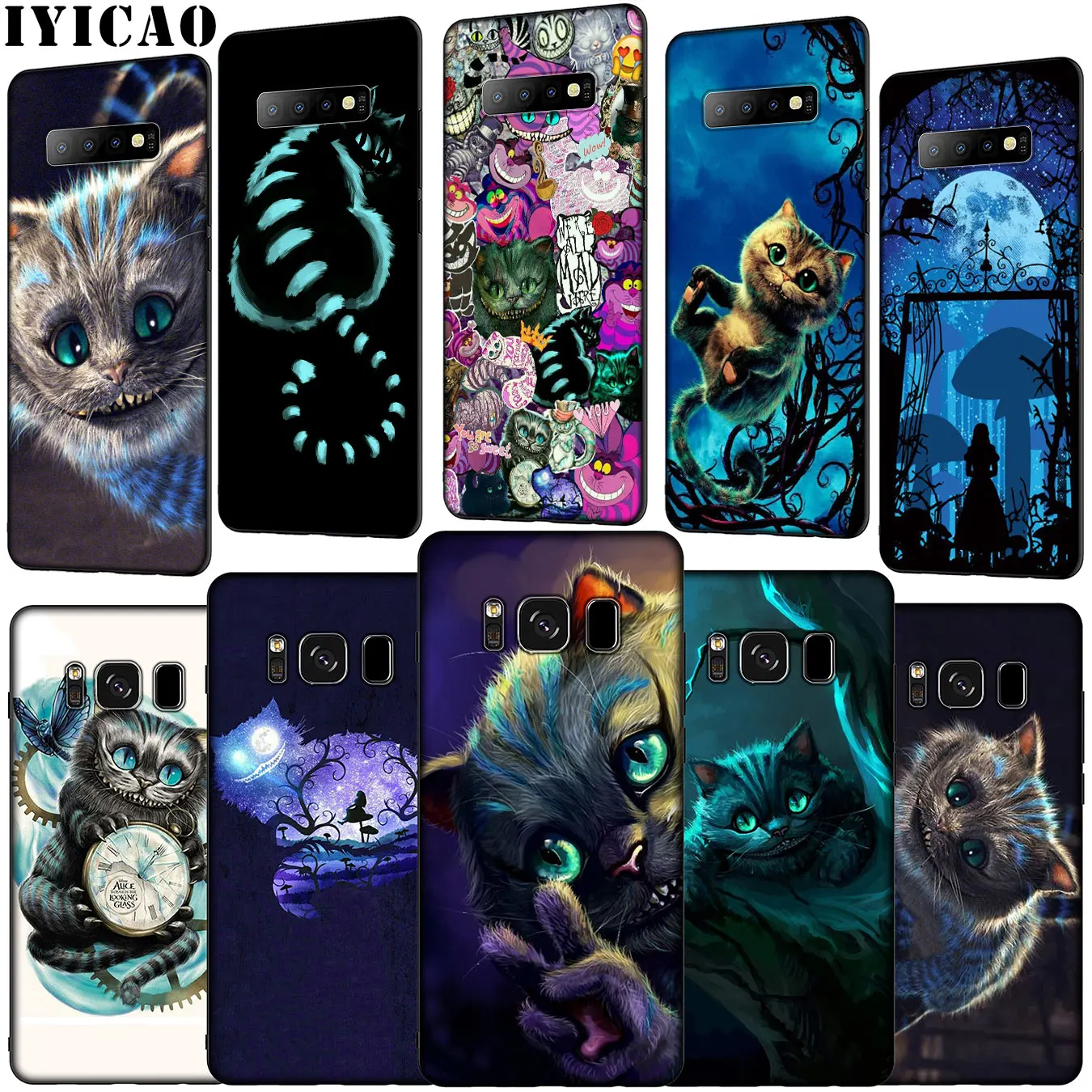IYICAO Алиса в стране чудес Чеширский мягкий чехол для телефона Samsung Galaxy S20 Ultra S10 Lite S9