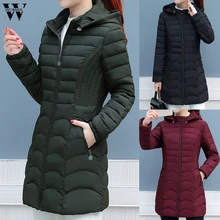 Пуховик, плюс, длинный, 5XL, пуховик, женский, зимний, ультра легкий, пуховик, для женщин, с капюшоном, пуховик, женский, большой размер, пальто, S17